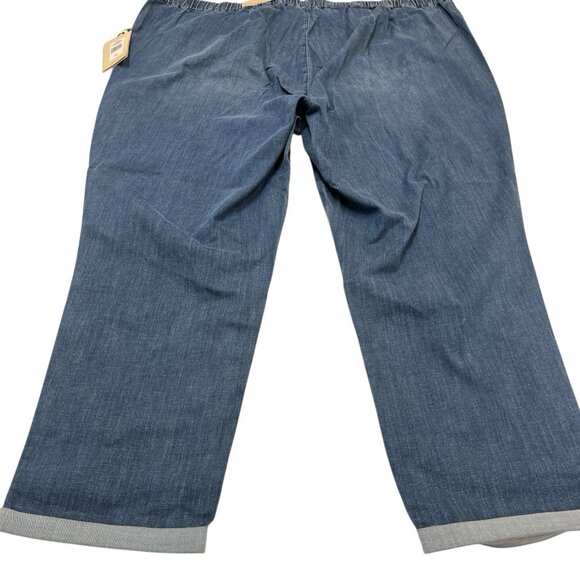 NYDJ Pants Womens 26W Slim Ankle Jogger Double Cuff Pull On Drawstring Waist - Picture 4 of 16